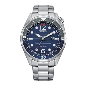 Citizen Men's Eco-Drive Aviator Stainless Steel Bracelet Watch - AW1716-83L