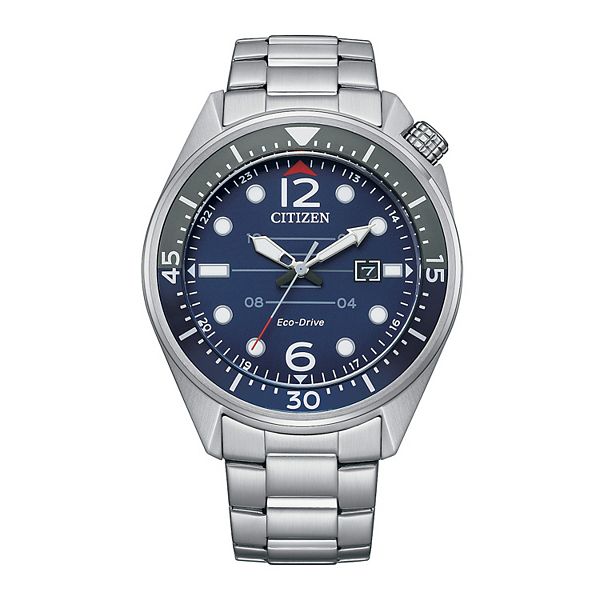Citizen Men's Eco-Drive Aviator Stainless Steel Bracelet Watch