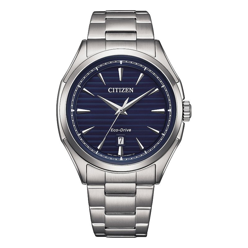 Citizen Men's Eco-Drive Classic Stainless Steel Bracelet Watch - AW1750-85L, Size: 41 MM, Blue Silver