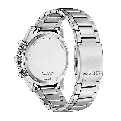 Citizen Men's Eco-Drive Weekender Brycen Stainless Steel Chronograph Bracelet Watch - CA0781-50L