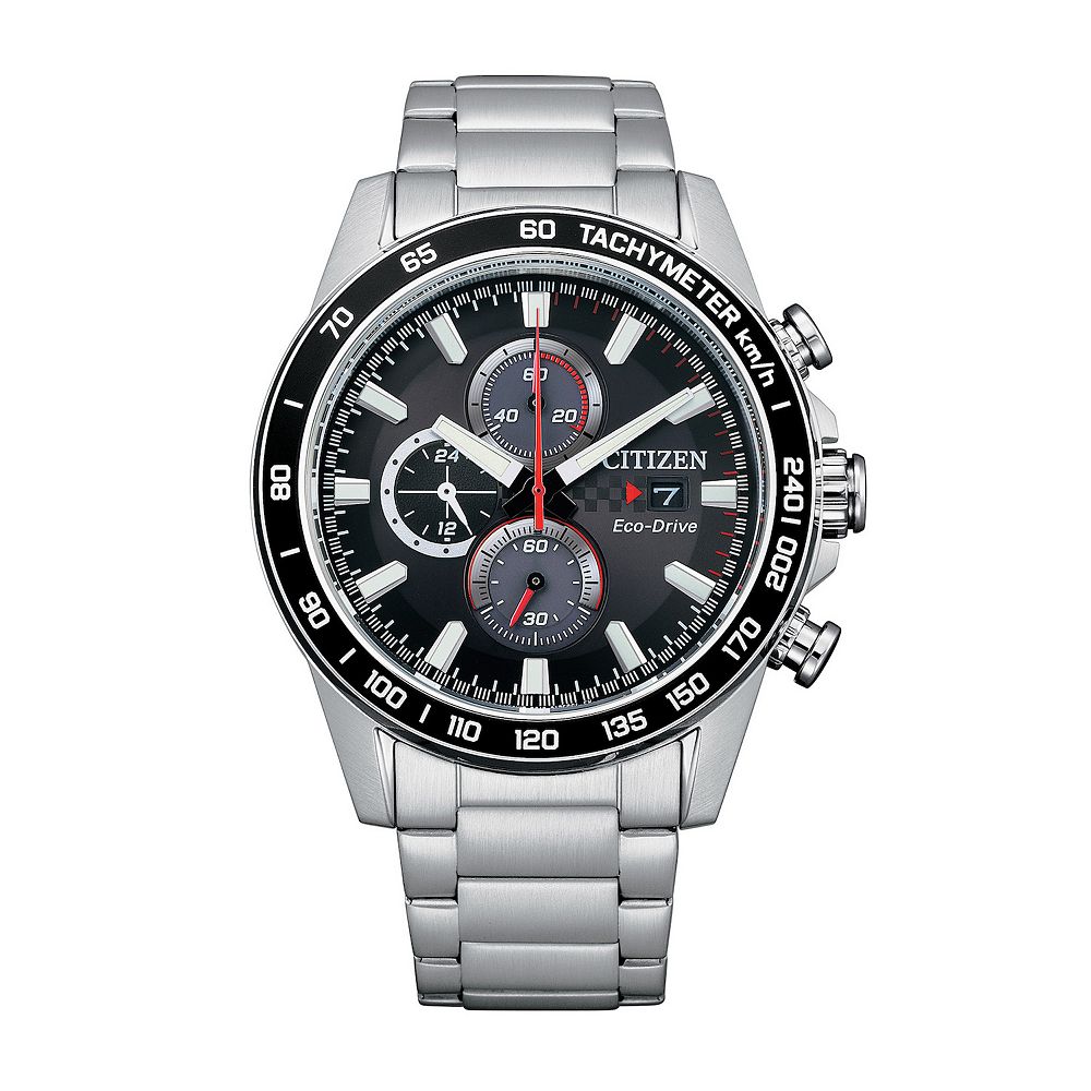 Citizen Men's 44mm Eco-Drive Weekender Brycen Stainless Steel