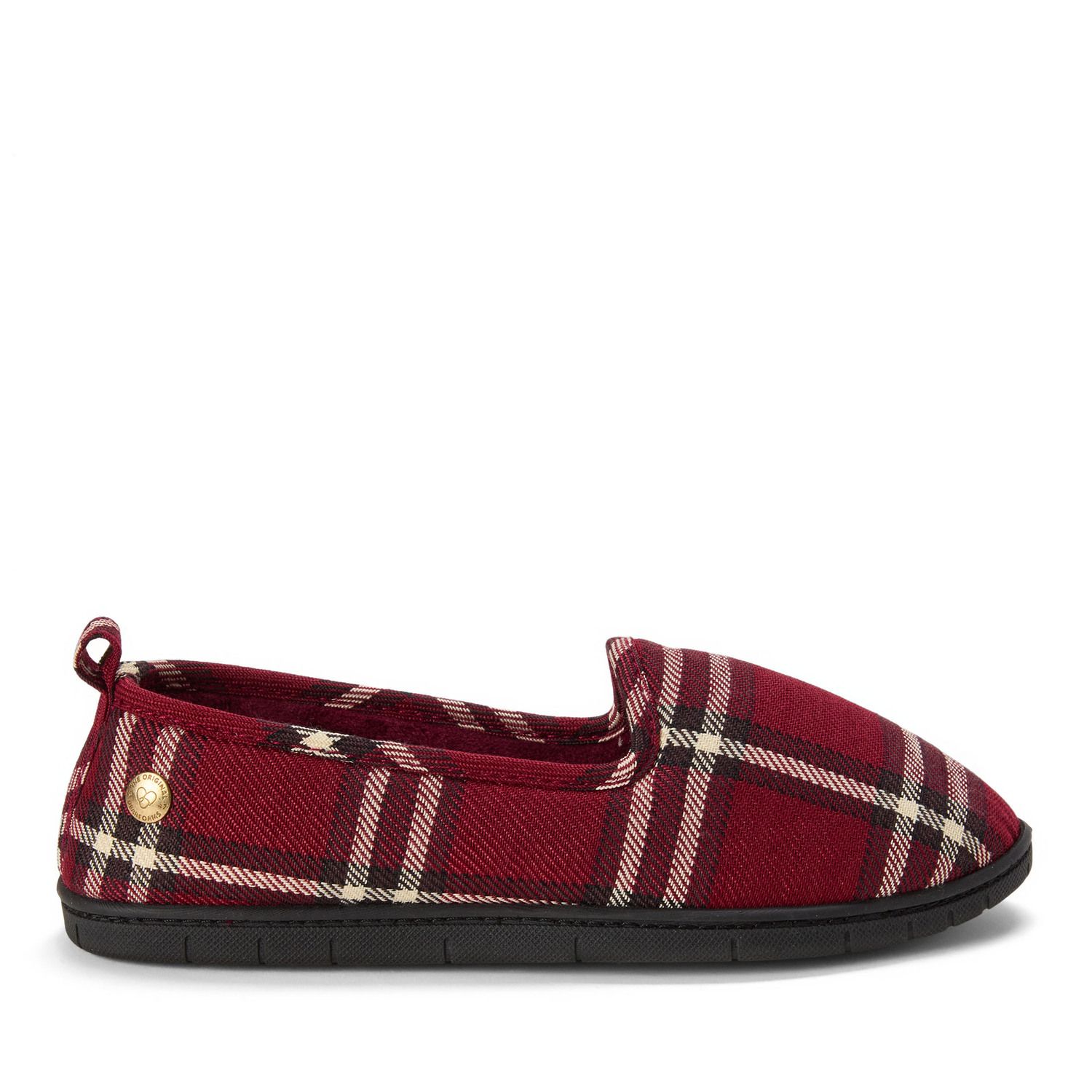 Dearfoams Women's Micro Velour Embroidered Closed Back Slippers - Cozy House Shoes With Memory Foam - View #7