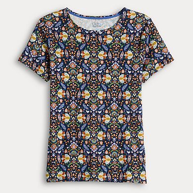Women's Croft & Barrow® Essential Crewneck Tee