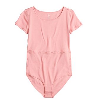 Girls 6-20 SO® Adaptive Abdominal Access Bodysuit in Regular & Plus