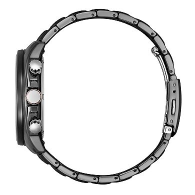 Citizen Men's Eco-Drive Gray Ion-Plated Stainless Steel Chronograph Bracelet Watch - CA4567-82H