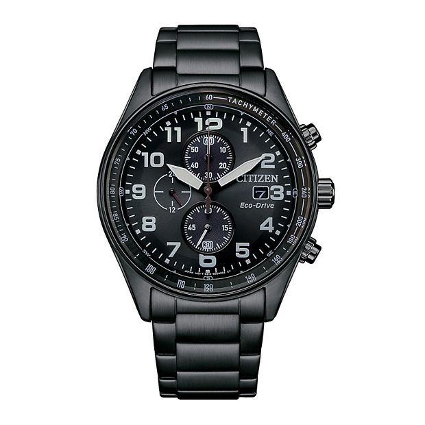 Citizen Men's Eco-Drive Black Ion-Plated Stainless Steel