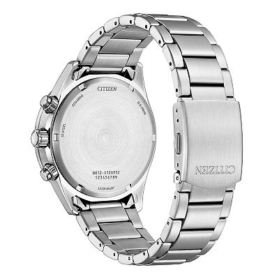 Citizen Men's Eco-Drive Stainless Steel Chronograph Bracelet Watch