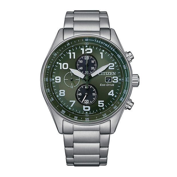 Citizen Men's Eco-Drive Stainless Steel Chronograph Bracelet Watch
