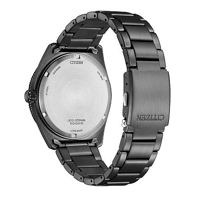 Citizen Men's Eco-Drive Marine Black Ion-Plated Stainless Steel