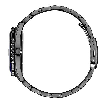 Citizen Men's Eco-Drive Marine Black Ion-Plated Stainless Steel