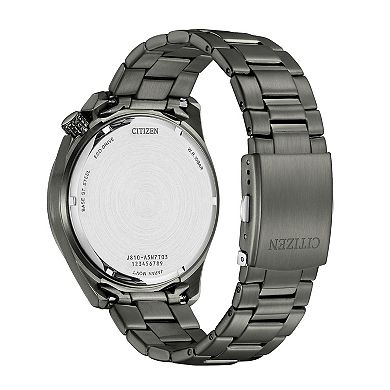 Citizen Men's Eco-Drive Gray Ion-Plated Stainless Steel Bracelet Watch - AW1717-81X