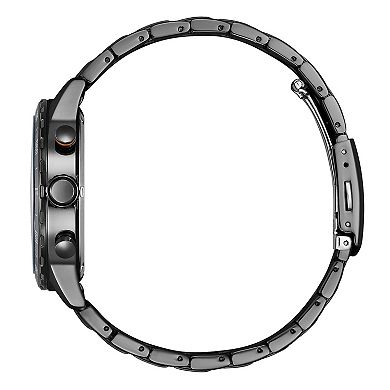 Citizen Men's Eco-Drive Gray Ion-Plated Stainless Steel Chronograph Bracelet Watch - AT2527-80X