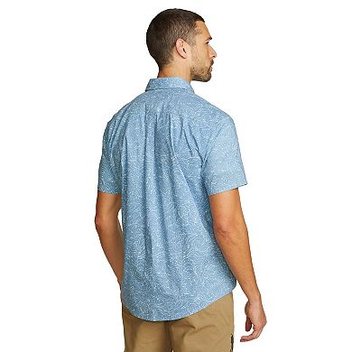 Men's Eddie Bauer Baja Print Short Sleeve Button-Down Shirt