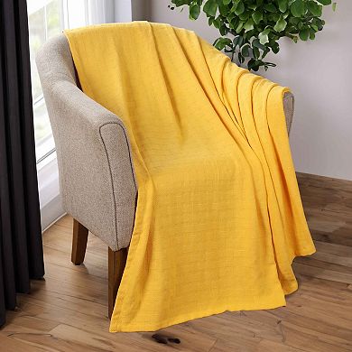 SUPERIOR Basketweave All-Season Cotton Blanket