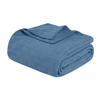 SUPERIOR Basketweave All-Season Cotton Blanket