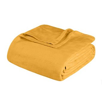 SUPERIOR Basketweave All-Season Cotton Blanket