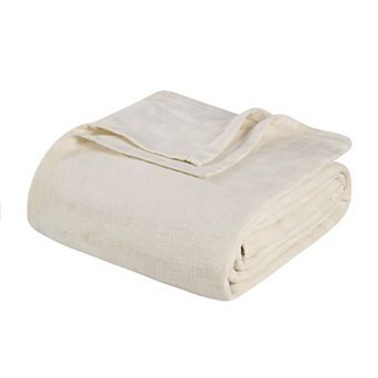 SUPERIOR Basketweave All-Season Cotton Blanket