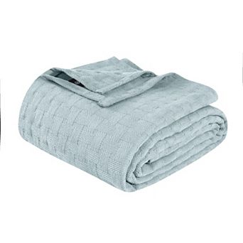 SUPERIOR Basketweave All-Season Cotton Blanket