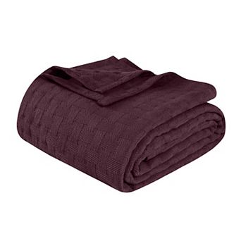 SUPERIOR Basketweave All-Season Cotton Blanket