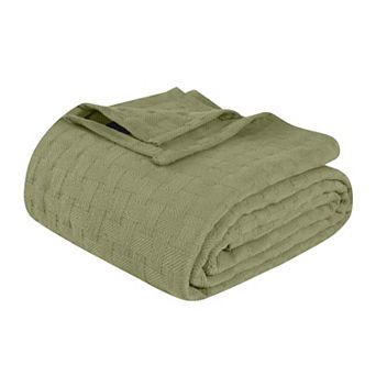 SUPERIOR Basketweave All-Season Cotton Blanket