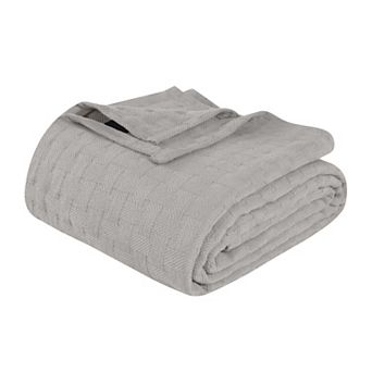 SUPERIOR Basketweave All-Season Cotton Blanket