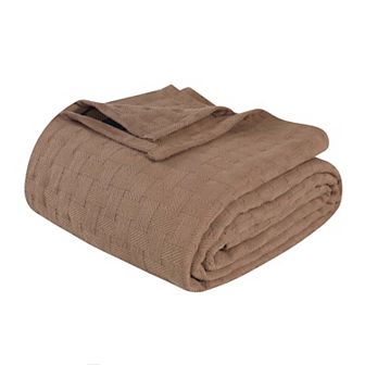 SUPERIOR Basketweave All-Season Cotton Blanket