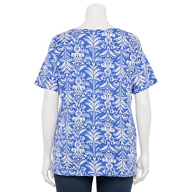 Plus Size Croft & Barrow Essential Crewneck Tee