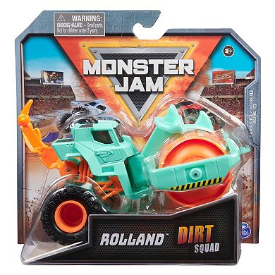 Monster Jam Official Rolland Dirt Squad 1:64 Scale Dump Truck Monster Truck