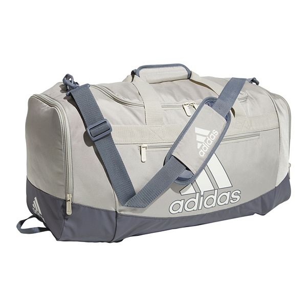 adidas Defender IV Medium Duffel Bag - Putty Gray Off White