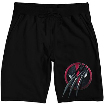 Men's Deadpool and Wolverine Emblem Pajama Shorts