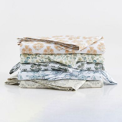 Patina Vie Printed Sheet Set with Pillowcases