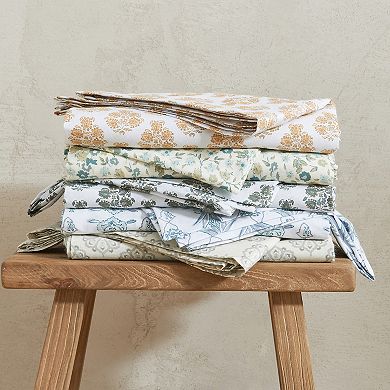 Patina Vie Printed Sheet Set with Pillowcases