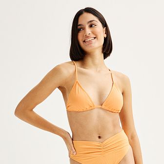Juniors' Ninety-Nine° Triangle Bikini Top