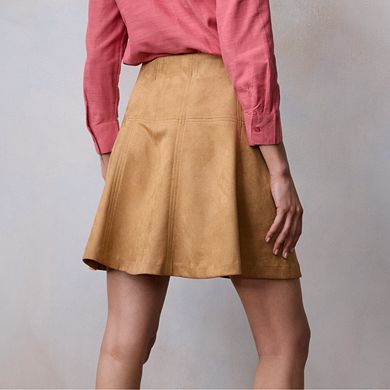 Petite LC Lauren Conrad Paneled Mini Skirt