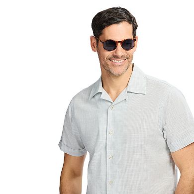 Men's IZOD Saltwater Dunes Short Sleeve Button Front Woven Shirt