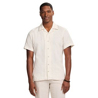 Men's IZOD Saltwater Dunes Short Sleeve Button Front Woven Shirt