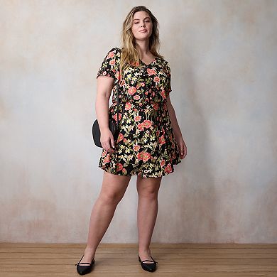 Plus Size LC Lauren Conrad Godet Mini Skirt