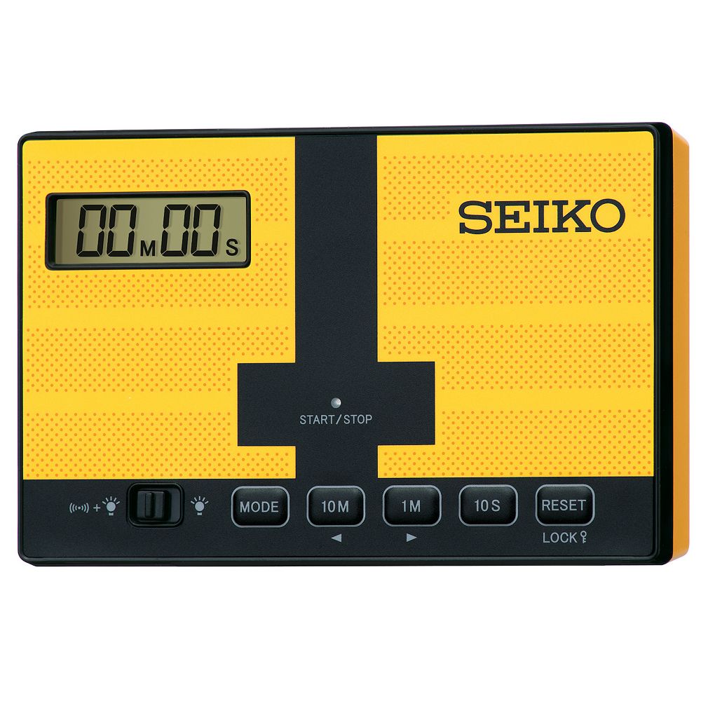 Seiko magnetic heritage clock with timer and stopwatch
