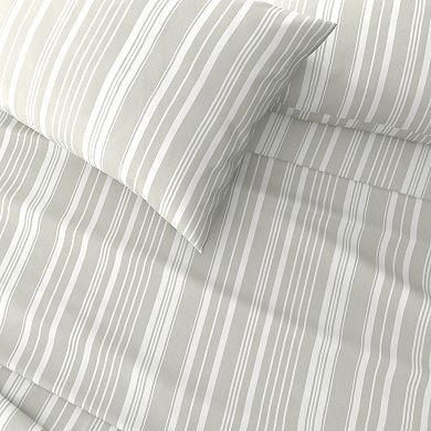 Madelinen Soft Striped Microfiber Sheet Set