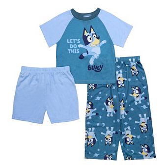 Toddler Boy Bluey 3 pc "Let's Do This" Pajama Set