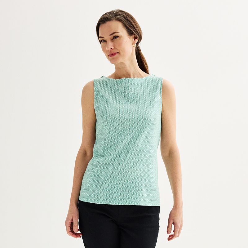 Women's Croft & Barrow® Boatneck Tank Top