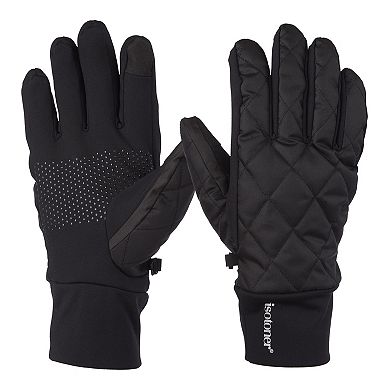 Men's isotoner Diamond Quilted Water-Repellent Touchscreen Gloves