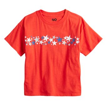 Girls 6-20 SO® Short Sleeve Boxy Tee