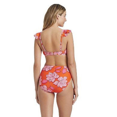 Women's Draper James Magnolia Shadows Ruffle Bralette Swim Top