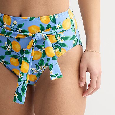 Women's Draper James High-Waist Belted Swim Bottoms