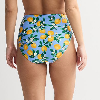 Women's Draper James High-Waist Belted Swim Bottoms