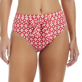 Women's Draper James High-Waist Belted Swim Bottoms