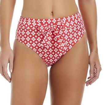 Women's Draper James High-Waist Belted Swim Bottoms
