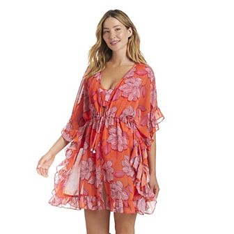 Women's Draper James Ruffle Caftan Cover-Up