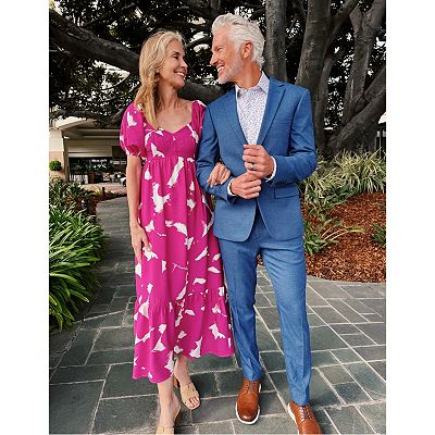 bibi maxi dress Ira Dress Bibi Rose Clematis - Smocked Midi Dress